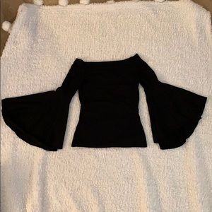 Black long sleeve bell shirt